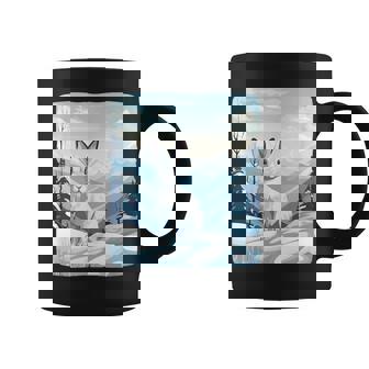 Cool Snow Mountains With Rabbit Animals For Snowshoe Rabbit Coffee Mug - Monsterry