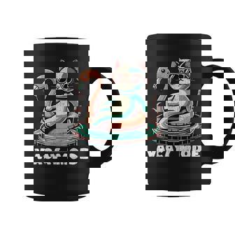 Cool Summer Cat On Flamingo Float Summer Vacay Mode Coffee Mug - Monsterry