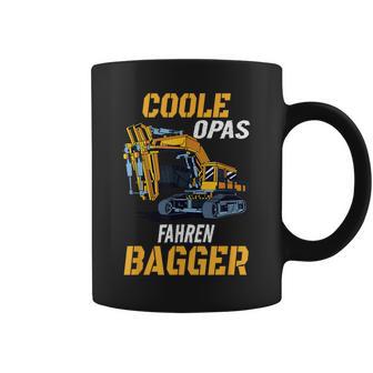 Coole Opas Fahren Bagger Digger Driver Grandpa Tassen - Geschenkecke