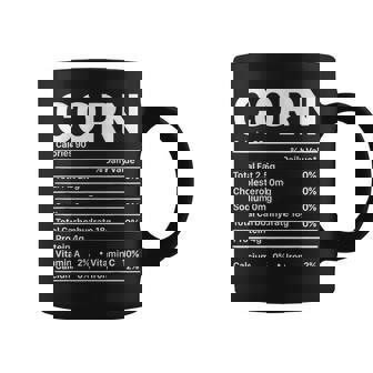 Corn Thanksgiving Nutrition Ingredients Nutritional Table Coffee Mug - Monsterry