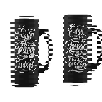 Count Your Blessing And Be Thankful Cute Motivation Quote Coffee Mug - Monsterry