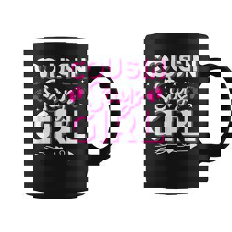 Cousin Says Girl Gender Reveal Party Family Team Pink 2024 Coffee Mug - Monsterry