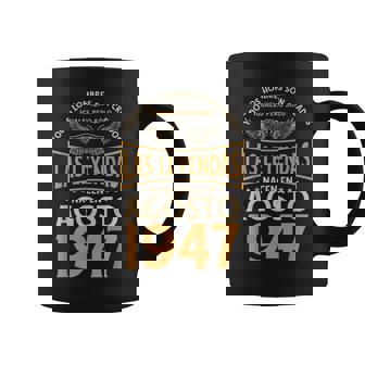 Cumpleaños Hombre Regalos Las Leyendas Agosto 1947 Taza de café - Regaloses