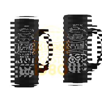 Cumpleaños Hombre Regalos Las Leyendas Agosto 1980 Taza de café - Regaloses