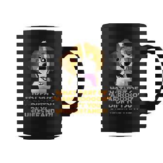 Cute Funny Animated Beagle Dog Tank Top Graphic Print Coffee Mug - Monsterry