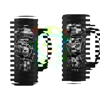 Cute Cute Hip Hop Bear Watercolor Teddy Bear Coffee Mug | Seseable UK