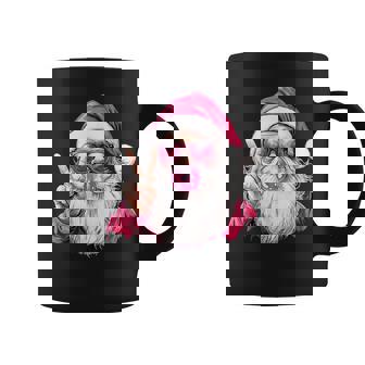 Cute Retro Peace Santa Christmas Blowing Bubble Gum Vintage Coffee Mug - Thegiftio UK