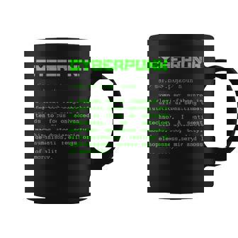 Cyberpunk Word Definition Cyberpunk Taza de café - Regaloses