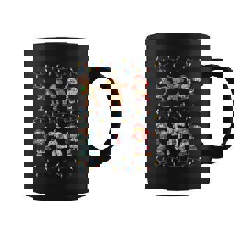 Dabbing Santa Reindeer Elf Bear Gingerbread Christmas Graphic Print Coffee Mug - Monsterry