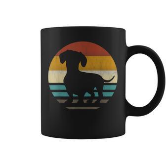 Dachshund Dachshund Dog Silhouette Retro Tassen - Geschenkecke