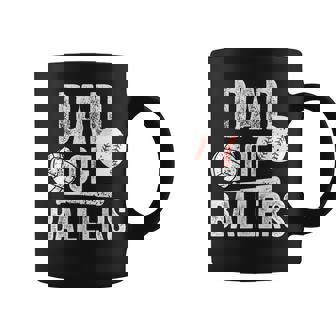 Dad Of Ballers Volleyball Baseball Dad Fathers Day Coffee Mug - Monsterry