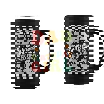 Dad Of The Birthday Girl Retro Family Groovy Birthday Party Coffee Mug - Monsterry