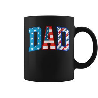 Dad Usa American Flag Freedom Patriotic Happy 4Th Of July Coffee Mug - Monsterry CA