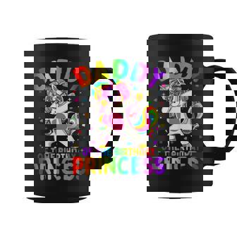 Daddy Of The Birthday Princess Girl Dabbing Unicorn Dad Coffee Mug - Thegiftio UK