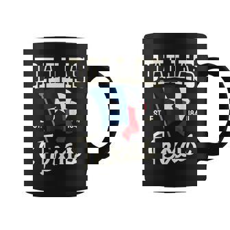 Dallas City Flag Texas Est 1841 Texas State Vintage Coffee Mug | Seseable CA
