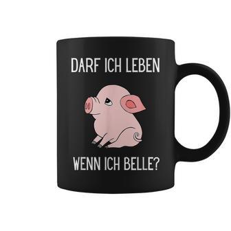 Darf Ich Leben Wenn Ich Belle Animal Loveeganegetarian Tassen - Geschenkecke