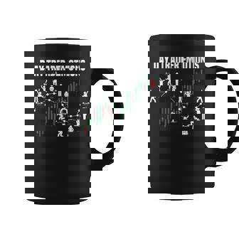 Day Trader Emotions Funny Day Trader Stock Market Graphic Print Coffee Mug - Monsterry