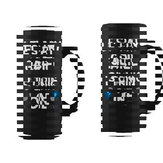 De Primer Cumpleaños Gabriel Con Nombre Niño De 1 Año Taza de café - Regaloses