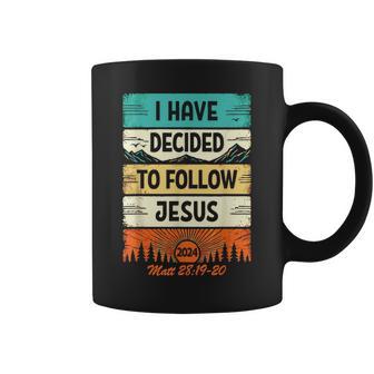 I Have Decided To Follow Jesus 2024 Baptism Christian Coffee Mug - Monsterry UK