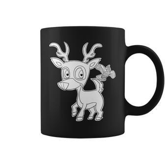Delightful Deer Furry Woodland Creatures Premium Graphic Print Coffee Mug - Monsterry