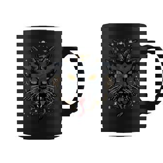 Demon Evil Cat Satanic Scary Occult Occultism Graphic Print Coffee Mug - Monsterry