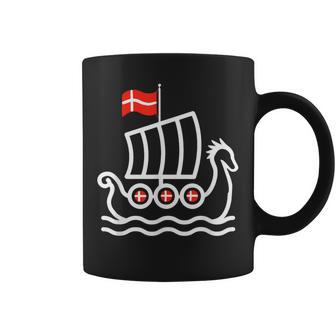 Denmark Flag Dragon Boat Dragon Headiking Ship Tassen - Geschenkecke