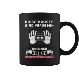 Diese Brüste Sindergeben Feuerwehrmann Beruf German Tassen - Geschenkecke