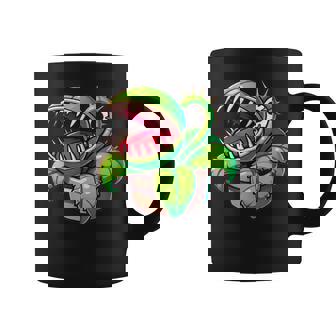 Diseño Único De Plantas Carnívoras De Dibujos Animados Para Taza de café - Regaloses