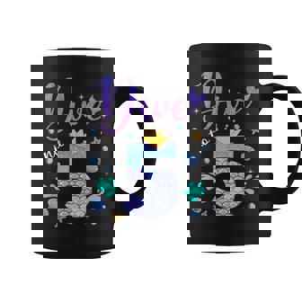 Dive Into 5 Birthday Decorations Girl 5Th Birthday Mermaid Coffee Mug - Thegiftio UK