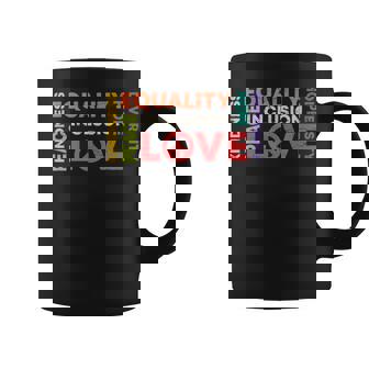 Diversity Equality Love Peace Human Rights Social Justice Coffee Mug - Monsterry
