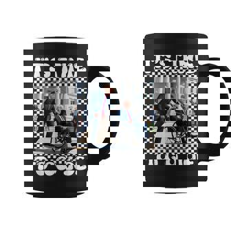 Divertida Para Silla De Ruedas It's Time To Go Joeota Trump 2024 Taza de café - Regaloses