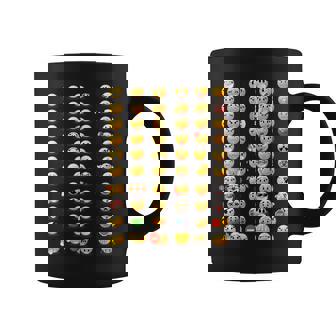 Divertidos Emoticonos Felices Con Caras De Sonrisas Del Teclado Taza de café - Regaloses