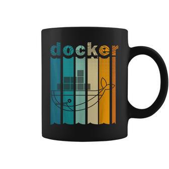 Docker Linux Devops Programming Coding Retro Computer Scientist Tassen - Geschenkecke