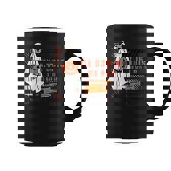 My Dog Is My Boo Ghost Spooky Halloween Dog Pumpkin Bucket Graphic Print Coffee Mug - Monsterry