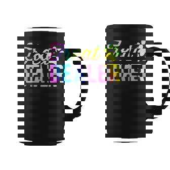 Dog Treat Dealer Dog Owner Dog Treats Tie Dye Dog Lover Coffee Mug | Seseable UK