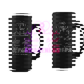 Domestic Violence & Breast Cancer Awareness Month Warrior Coffee Mug - Thegiftio