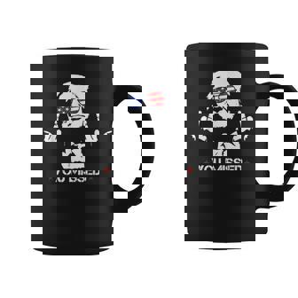 Donald Trump 45 47 Fist Pump Middle Finger You Missed 2024 Coffee Mug - Monsterry