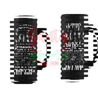 I Don't Need Santa I Already Sit On A Bearded Man's Lap Xmas Coffee Mug | Seseable UK