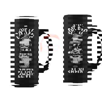 Don't Stop Believing Santa Claus Christmas Boys Coffee Mug | Seseable UK