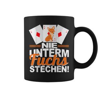 Doppelkopf Nie Unterm Fuchs Steche S Tassen - Geschenkecke