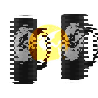 Dragon Halloween Bats Witch Haunted House Coffee Mug - Monsterry