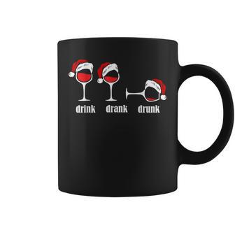 Drink Drank Drunk Wine Glasses Wine Lover Christmas Tassen - Geschenkecke