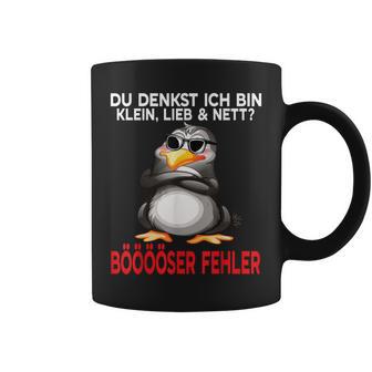 Du Denkst Ich Bin Klein Lieb Und Nett Cute Penguin Tassen - Geschenkecke