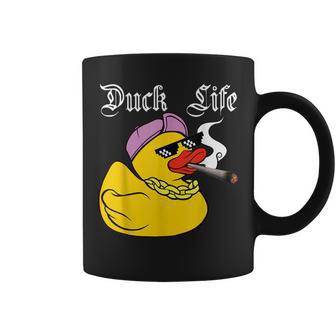 Duck Life Gangster Quietscheente Lustiges Ente Tassen - Geschenkecke