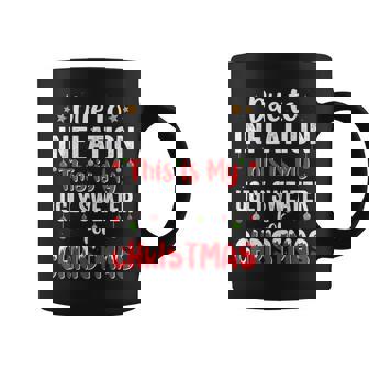 Due To Inflation This Is My Ugly Sweater Christmas Pjs Coffee Mug | Mazezy