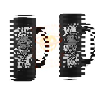 Dunk Or Treat Halloween Basketball T Spooky Basketball Coffee Mug - Thegiftio