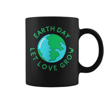 Earth Day 50Th Anniversary Let Love Grow Global Warming Coffee Mug - Monsterry