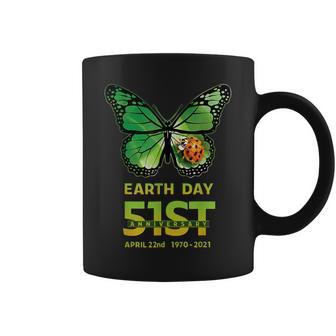Earth Day 51St Anniversary 2021 Butterfly Environmental Coffee Mug - Monsterry