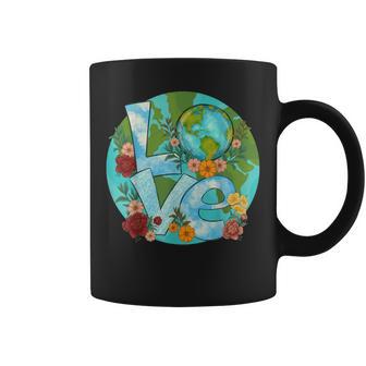 Earth Day Love Global Crisis Warming Climate Change Boho Coffee Mug - Monsterry