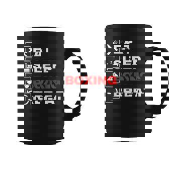 Eat Sleep Boxing Repeat Lucky Boxer Boxer Boxing Coffee Mug - Monsterry
